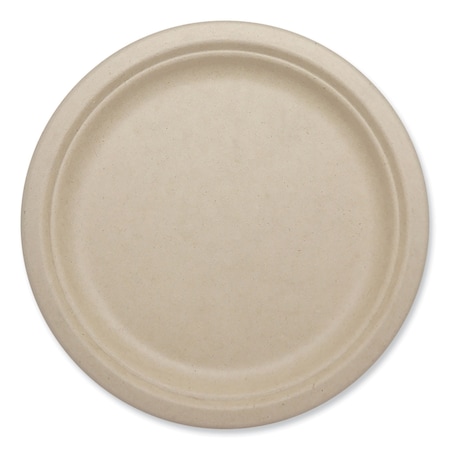 World Centric Fiber Plates, Plate, 10.1 in. Diameter, Natural, 800PK PL-SC-U10-LFP